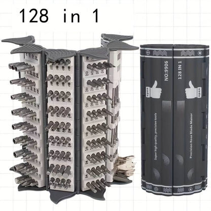 ⏳Limited time 50% off⏳128-in-1 Precision Screwdriver Set Disassembly And Repair Tool Multi-function Manual Screwdriver Book Set