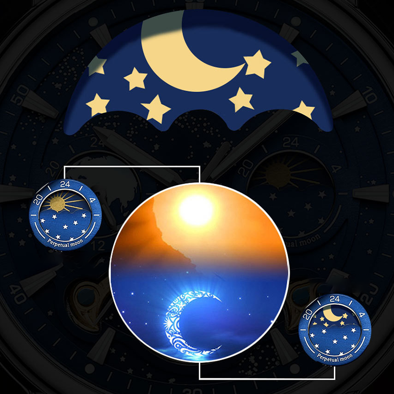 ⌚Men's Luxury Automatic Luminous Starry Sky Watch