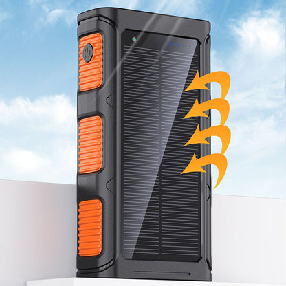 ⚡⚡Portable Solar Power Bank with Built-In Cables