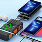 ⚡⚡Portable Solar Power Bank with Built-In Cables
