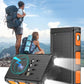 ⚡⚡Portable Solar Power Bank with Built-In Cables