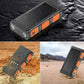 ⚡⚡Portable Solar Power Bank with Built-In Cables