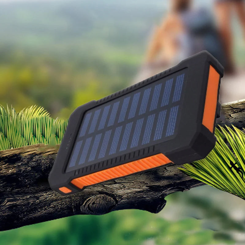 ⚡⚡Portable Solar Power Bank with Built-In Cables