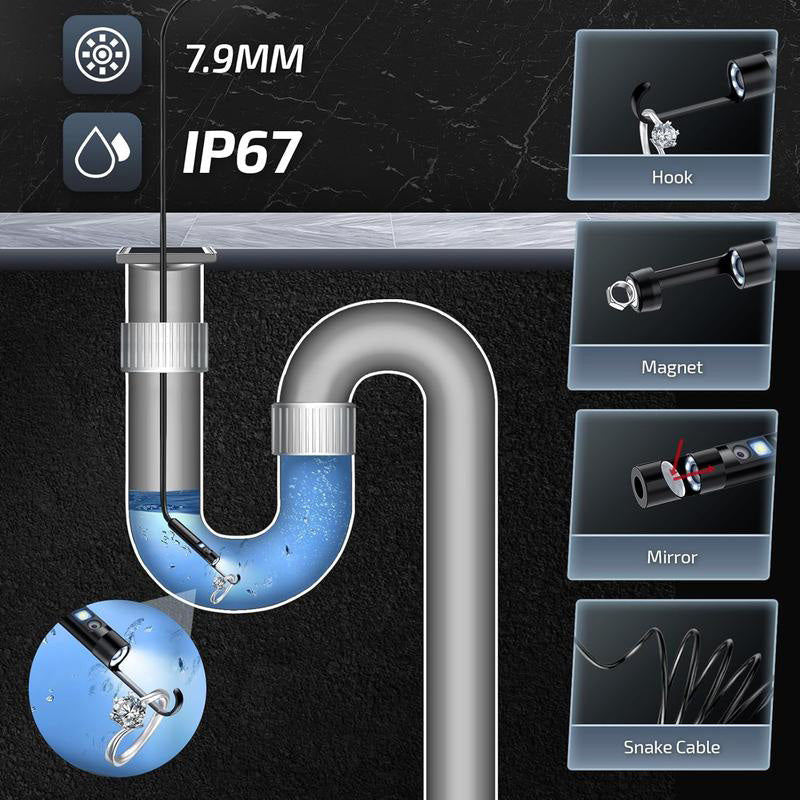 📱🔍 50% OFF! Waterproof HD Endoscope Camera – 200W HD, 8mm probe. Type-C/Micro/Lightning – plug & play with 99% phones. Ideal for tight spaces! 🔌✨