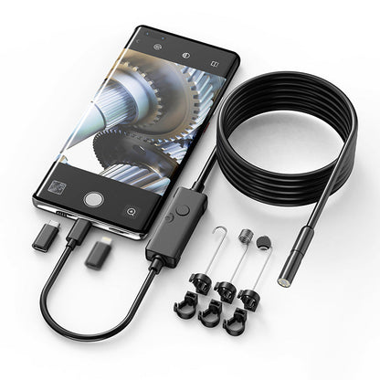 📱🔍 50% OFF! Waterproof HD Endoscope Camera – 200W HD, 8mm probe. Type-C/Micro/Lightning – plug & play with 99% phones. Ideal for tight spaces! 🔌✨