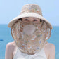 🎉Summer Hot Sale🎉Wide Brim Sun Hat with Face Mask