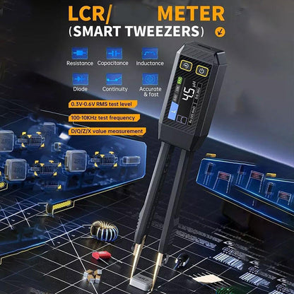 ⏳Time-limited 50% OFF⚡Smart Digital LCR Meter Tweezer Tester