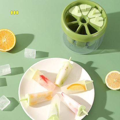 🧊SUMMER HOT SALE 🧊 Reusable 8-Cavity Ice Pop Mold – Healthy Homemade Popsicles with Sticks & Box