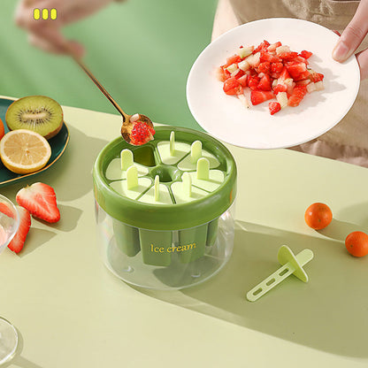 🧊SUMMER HOT SALE 🧊 Reusable 8-Cavity Ice Pop Mold – Healthy Homemade Popsicles with Sticks & Box