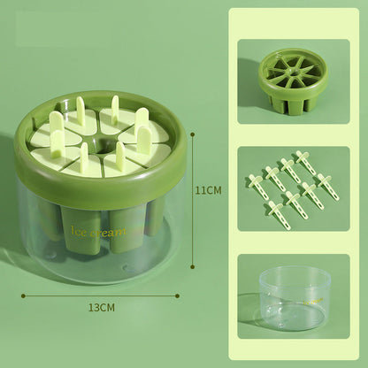 🧊SUMMER HOT SALE 🧊 Reusable 8-Cavity Ice Pop Mold – Healthy Homemade Popsicles with Sticks & Box