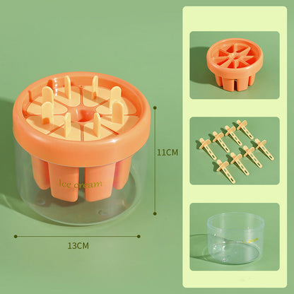 🧊SUMMER HOT SALE 🧊 Reusable 8-Cavity Ice Pop Mold – Healthy Homemade Popsicles with Sticks & Box