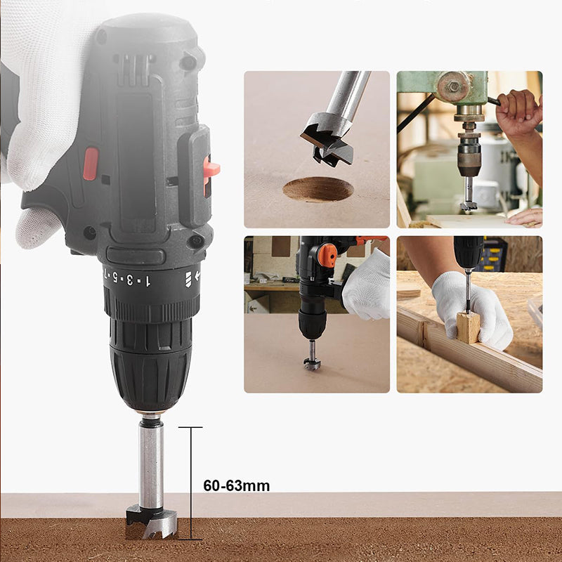 🔥🔥🔥3-in-1 Anti-Slip Hex Shank Wood Hole Saw Kit