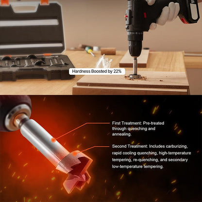 🔥🔥🔥3-in-1 Anti-Slip Hex Shank Wood Hole Saw Kit