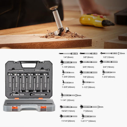 🔥🔥🔥3-in-1 Anti-Slip Hex Shank Wood Hole Saw Kit