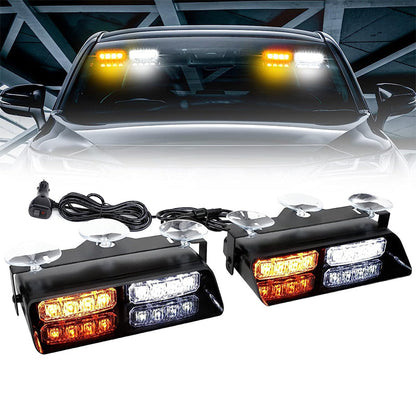 Windshield Suction Cup Strobe Warning Light for Vehicles