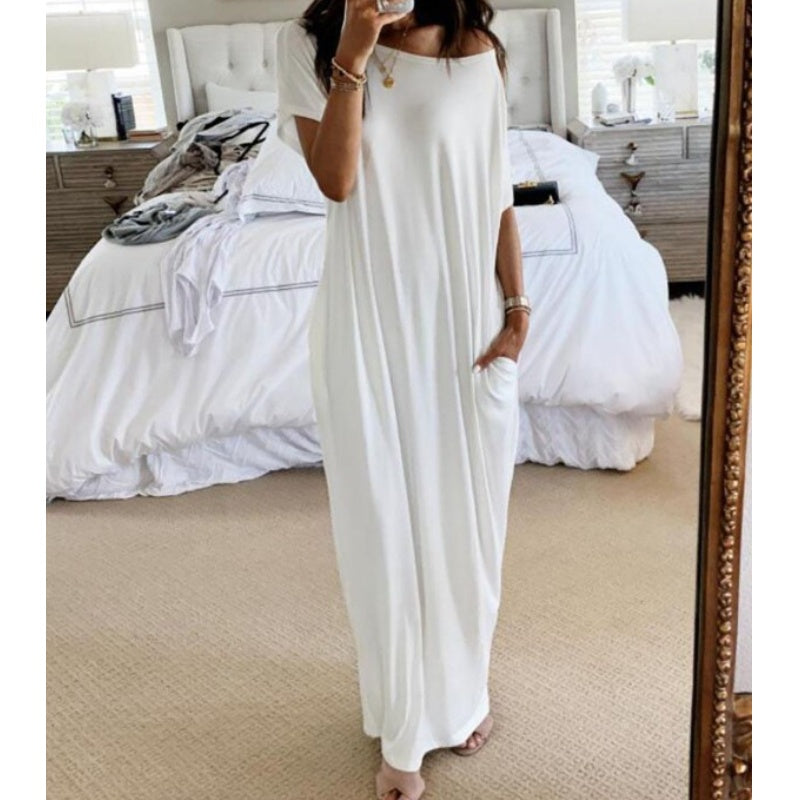 【Exceptional Price】💐50% OFF ! Loose Fit Long Dress – Clean Style That Flatters Every Figure 👗👌
