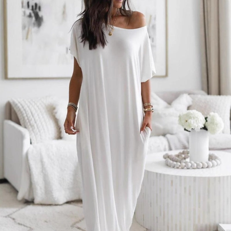 【Exceptional Price】💐50% OFF ! Loose Fit Long Dress – Clean Style That Flatters Every Figure 👗👌