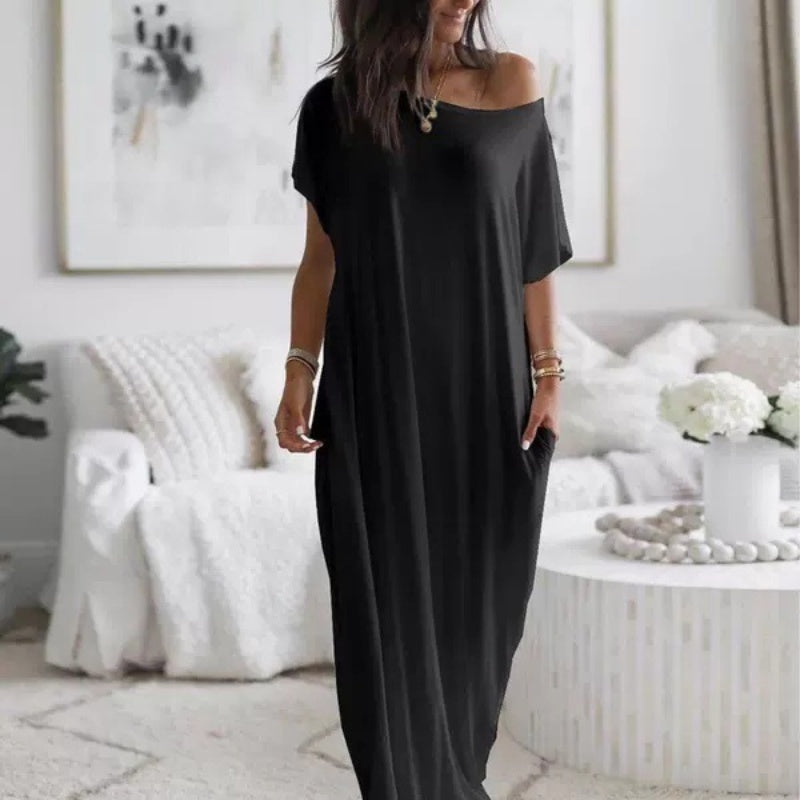【Exceptional Price】💐50% OFF ! Loose Fit Long Dress – Clean Style That Flatters Every Figure 👗👌