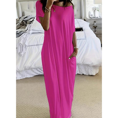 【Exceptional Price】💐50% OFF ! Loose Fit Long Dress – Clean Style That Flatters Every Figure 👗👌