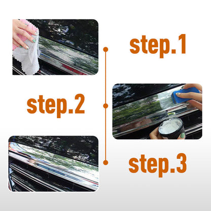 🔥Hot sales worldwide🔥Chrome and metal polishing cream with sponge🎉