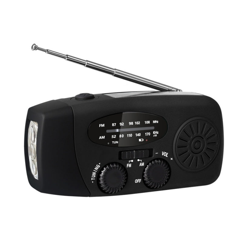 📻Multifunctional Portable Solar Emergency Radio – Power Bank, Hand Crank & Weather Alert for Outdoor & Crisis Preparedness