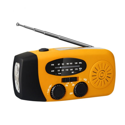 📻Multifunctional Portable Solar Emergency Radio – Power Bank, Hand Crank & Weather Alert for Outdoor & Crisis Preparedness