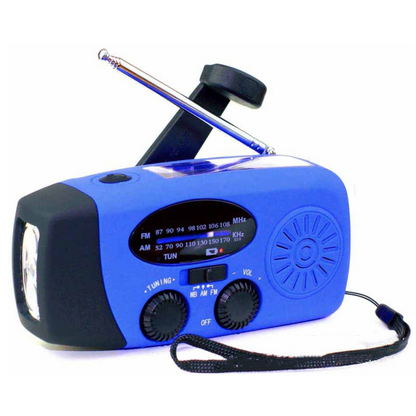 📻Multifunctional Portable Solar Emergency Radio – Power Bank, Hand Crank & Weather Alert for Outdoor & Crisis Preparedness
