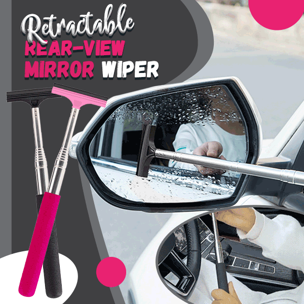 ⏳🔥LIMITED-TIME SPECIAL! ⏰🚗 BUY 1 GET 1 FREE! 💦 Retractable Side-Mirror Wiper – Extendable, Compact, Water Removal