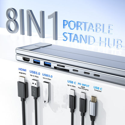 ⏳Time-Limited Special⏰USB-C Docking Station Laptop Stand with 4K HDMI