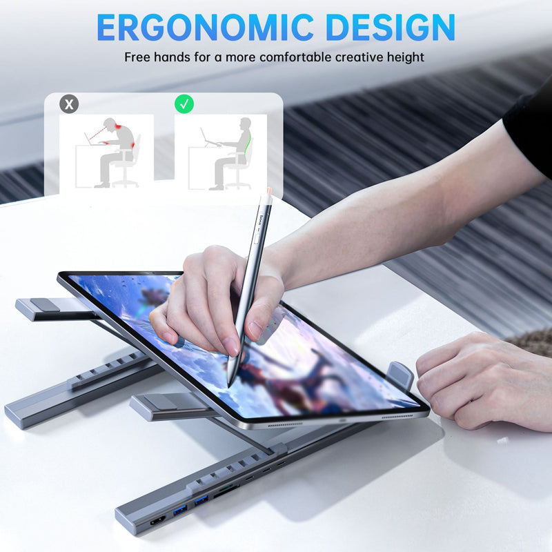 ⏳Time-Limited Special⏰USB-C Docking Station Laptop Stand with 4K HDMI