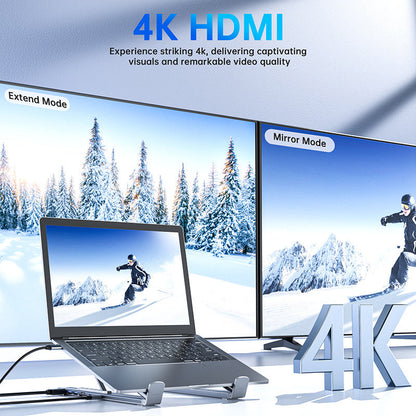 ⏳Time-Limited Special⏰USB-C Docking Station Laptop Stand with 4K HDMI
