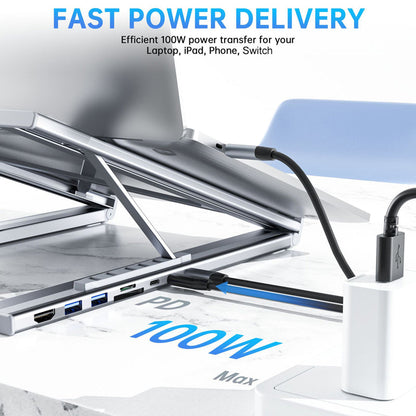 ⏳Time-Limited Special⏰USB-C Docking Station Laptop Stand with 4K HDMI