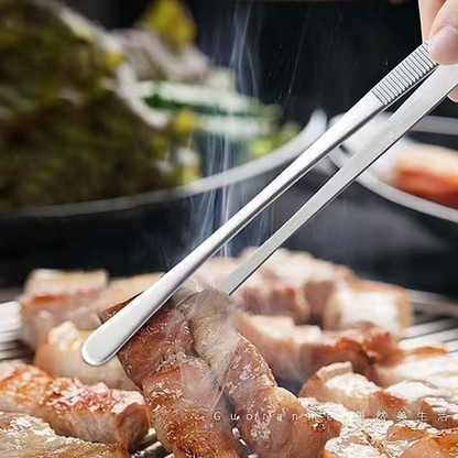 🔥25% OFF NOW🍖Multi-Purpose Stainless Steel Non-Slip BBQ & Baking Tongs for Grilling, Cooking & Serving
