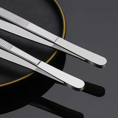 🔥25% OFF NOW🍖Multi-Purpose Stainless Steel Non-Slip BBQ & Baking Tongs for Grilling, Cooking & Serving