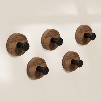 Waterproof Wooden Coat Hook - No Drilling