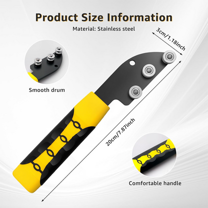 Handheld Smooth-Rolling Durable Wire Straightener