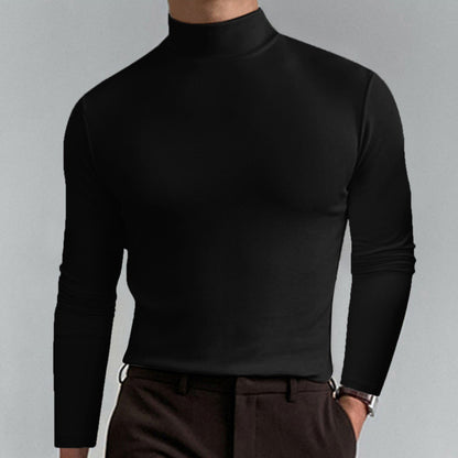 👕 68% OFF NOW! ✨ Men's High Neck Slim Fit T-Shirt - Stretchy & Breathable Fabric, Modern Style for Gym or Casual Wear 🏃‍♂️📦