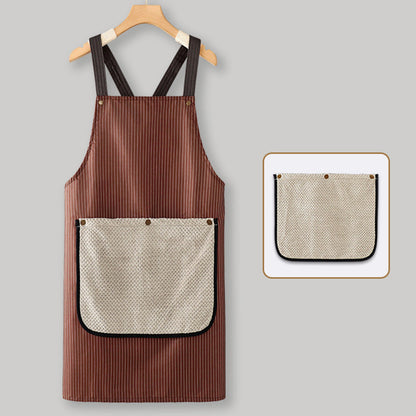 🔥NEW YEAR 50% OFF Sale!🔥Cross-Back Waterproof Apron with Detachable Hand Towel