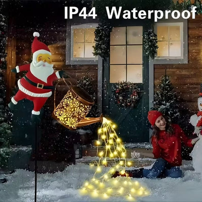🎁Christmas Sale 50% OFF🎅✨Santa Watering Can Solar Light with Ground Stake