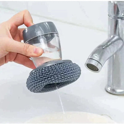 ✨Soap Dispensing Palm Kitchen Brush | Mess-Free Cleaning!