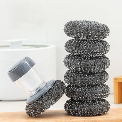 ✨Soap Dispensing Palm Kitchen Brush | Mess-Free Cleaning!