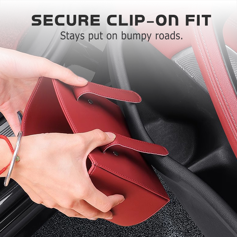 🎉 2026 Sale — Over 95,000 Sold! 🚗 Leather Car Door Cup Holder – Clip-On Mount, Holds Drinks & Phones – Instant Extra Storage! ✨