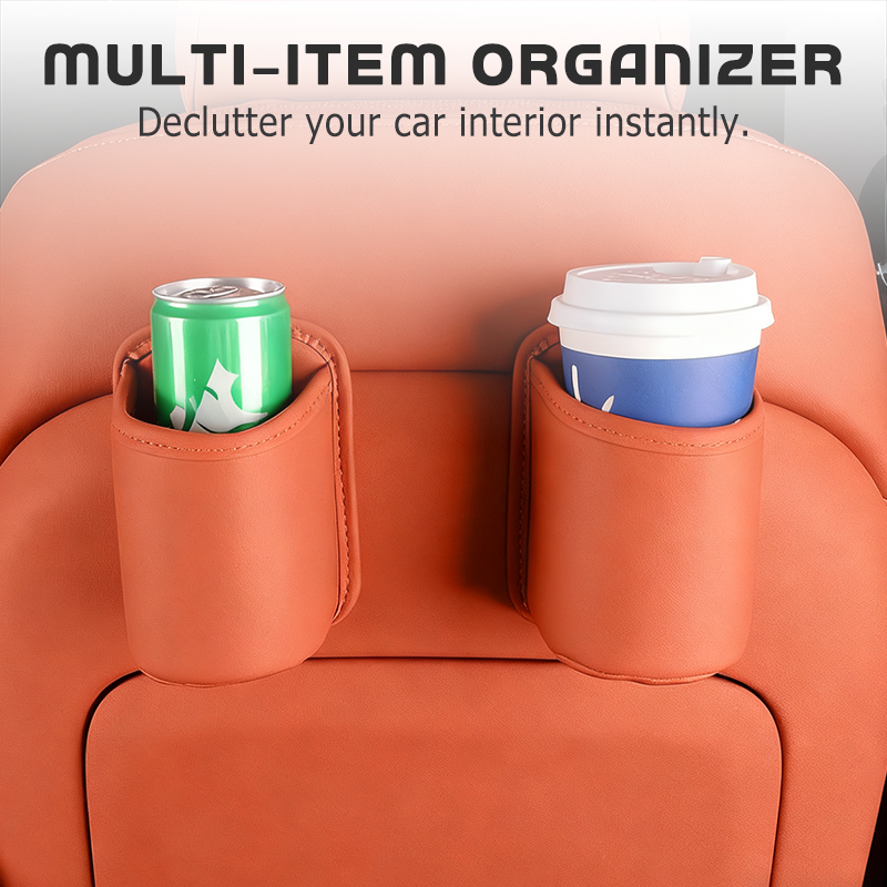 🎉 2026 Sale — Over 95,000 Sold! 🚗 Leather Car Door Cup Holder – Clip-On Mount, Holds Drinks & Phones – Instant Extra Storage! ✨