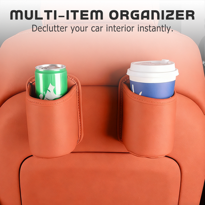 🎉 2026 Sale — Over 95,000 Sold! 🚗 Leather Car Door Cup Holder – Clip-On Mount, Holds Drinks & Phones – Instant Extra Storage! ✨