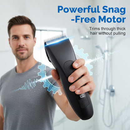 🪒 LIMITED TIME: 50% OFF! 🔥 Digital Body Trimmer for Men – Trusted by 35,000+ Men, L-Shaped Blade for Safe Full-Body Grooming ✨