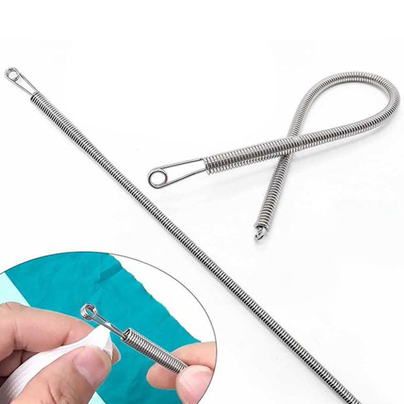 🪡 BUY 1 GET 1 FREE ! 💫 Multi-Function Foldable Spring Drawstring Threader Tool – Easy to Use, Portable & for Cords, Wires & Laces ⚡