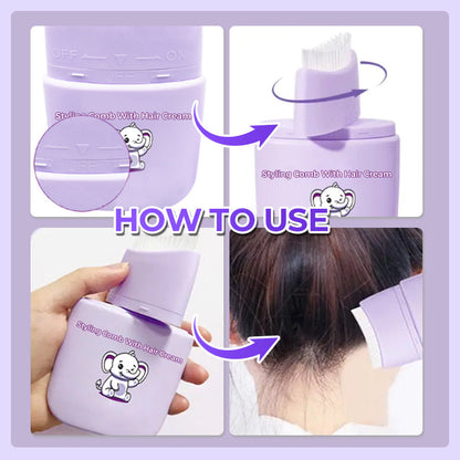 💖BUY 2 GET 1 FREE🔥Styling Comb With Hair Cream🌟Tames Frizz, Adds Shine & Perfect for On-the-Go💇‍♀️