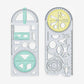 Multifunctional geometry drawing ruler
