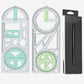 Multifunctional geometry drawing ruler