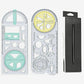 Multifunctional geometry drawing ruler
